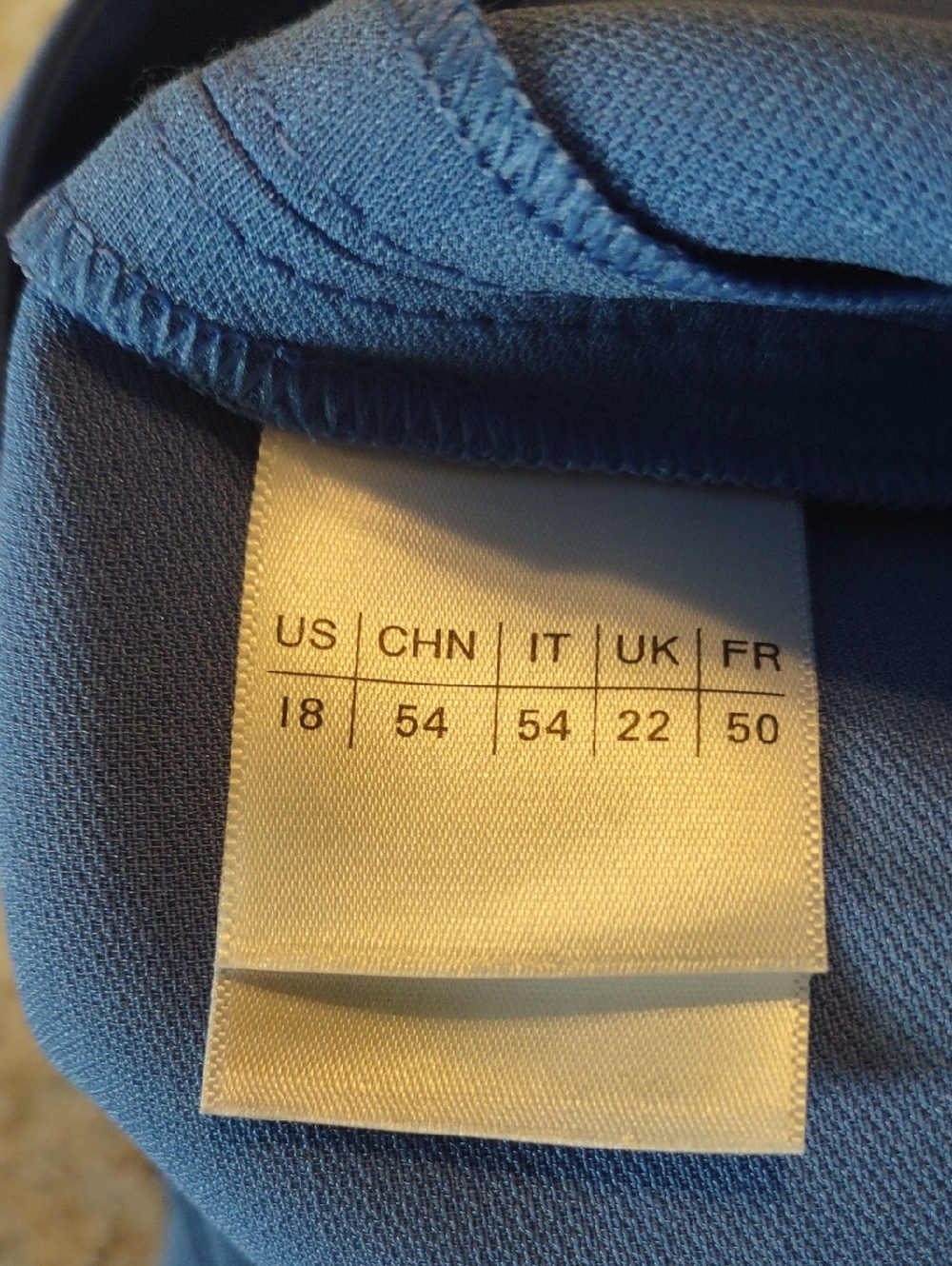 Lafayette 148 New York Tailored Straight-Leg Dress Pants - Blue size 18 - Picture 7 of 7